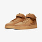 NIKE | AIR FORCE 1 MID '07  { FLAX/WHEAT-GUM LIGHT BROWN-BLACK