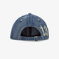 ARIES | STUDDED MEGA GRAPHIC DENIM CAP { BLUE