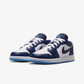 JORDAN | AIR JORDAN 1 LOW (GS) { MIDNIGHT NAVY/UNIVERSITY BLUE-WHITE