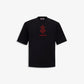 ALMOST GODS | ALPHA CROSS EMBROIDERED RELAXED TEE { BLACK