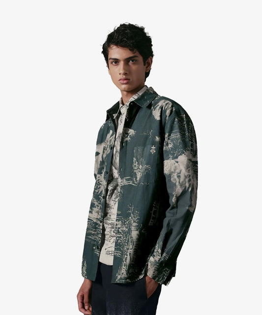 ALMOST GODS | THE TERRAIN RELAXED SHIRT IN MILITARY { OLIVE