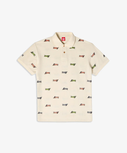 Icecream | CYAN S/S POLO { ANTIQUE WHITE