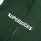 Superkicks | CREW SOCKS  { BLACK/PURPLE/GREEN