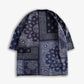 FDMTL | PRINTED PATCHWORK SWEAT TEE  { NAVY