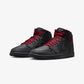 JORDAN | AIR JORDAN 1 MID { BLACK/TOUGH RED-BLACK