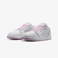 JORDAN | AIR JORDAN 1 LOW SE { SUMMIT WHITE/SILVER-LT ARCTIC PINK