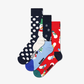 HAPPY SOCKS | HAPPY SOCKS 3-PACK SNOWMAN SOCKS GIFT SET { MULTI