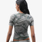 ALMOST GODS | FLOSS GARDEN LAYERED MESH TOP {GREY