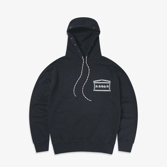 Aries | FADED STUDMEGGEDON HOODIE { BLACK