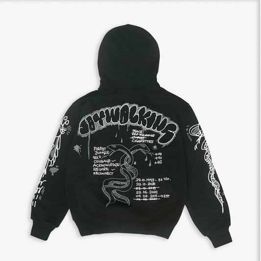 JAYWALKING | BEAR WITH ME HOODIE { BLACK