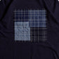 FDMTL | SASHIKO PATCH TEE  { NAVY