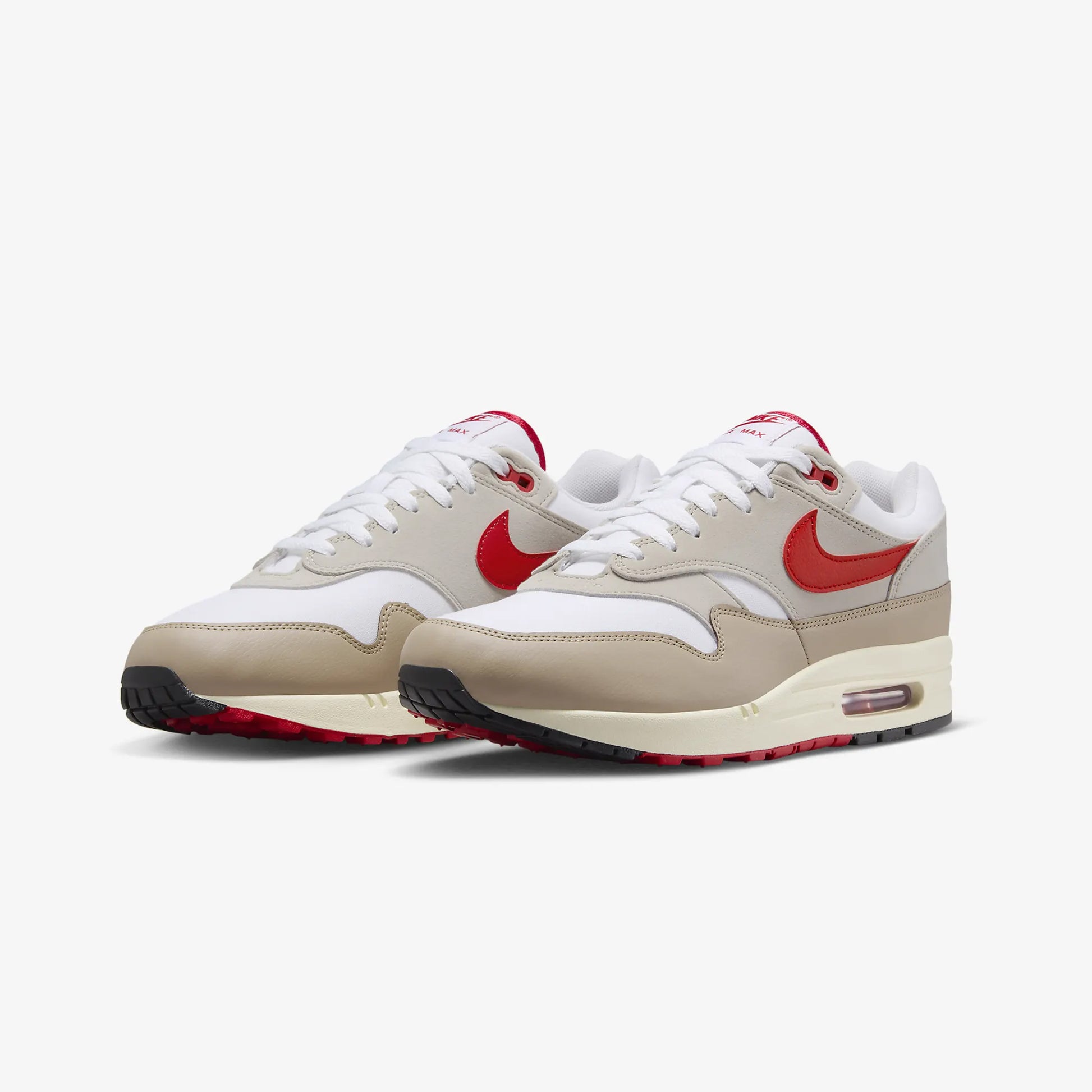 Nike AIR MAX WHITE/UNIVERSITY RED-CREAM II-LIMESTONE - Main Image