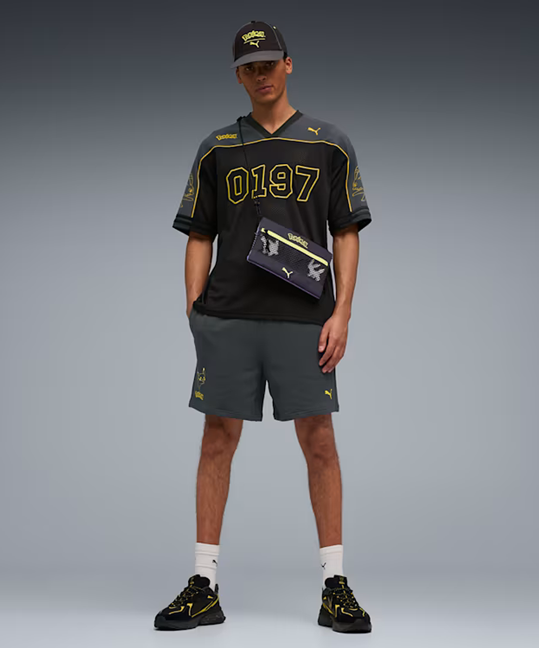 PUMA | X POKEMON OVERSIZED JERSEY { PUMA BLACK – Superkicks