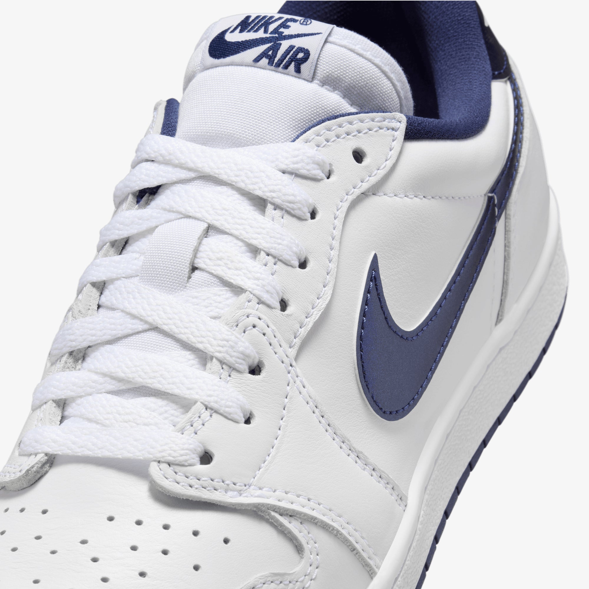 JORDAN | AIR JORDAN 1 LOW '85 { WHITE/NAVY-WHITE – Superkicks