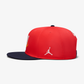 Jordan | ESSENTIALS PRO STRUCTURED FLAT BILL HAT { CHILE RED/KELLY GREEN/SAIL
