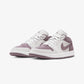 JORDAN | AIR JORDAN 1 LOW { SWAN/WHITE-PURPLE SMOKE