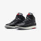 Jordan | AIR JORDAN 2 RETRO  { BLACK/CEMENT GREY-FIRE RED-SAIL