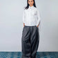 OUR OWN PACE | REALLY WIDE PANTS { GREY STRIPES