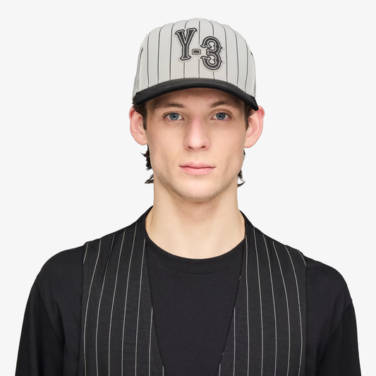 Y-3 | Y-3 PINSTRIPE CAP { CHALK WHITE