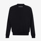 ALMOST GODS | ALPHA CROSS HAND EMBROIDERED AARI SWEATSHIRT { BLACK