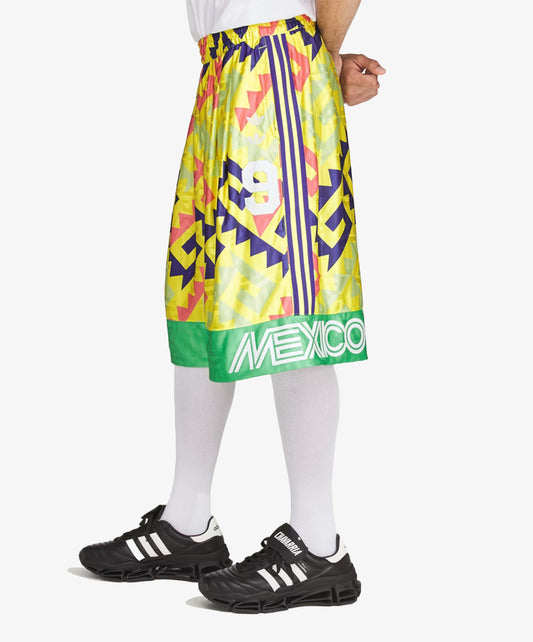 Adidas Originals | x CHAVARRIA AOP GOALKEEPER SHORT { SOLAR LEMON/PURE PURPLE/SOLAR TURBO