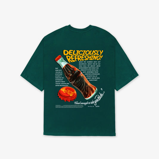 SUPERKICKS | NOSTALGIC SS COLA TEE { GREEN/GREEN