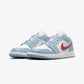 Jordan | AIR JORDAN 1 LOW  { SAIL/DUNE RED-BLUE GREY-WHITE
