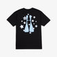 HUF | H STARDUST T-SHIRT  { BLACK