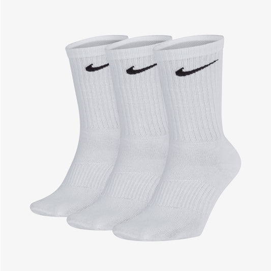NIKE | PERFORMANCE LIGHTWEIGHT TRAINING CREW SOCKS (3 PAIRS) { WHITE/BLACK