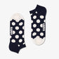 Happy Socks | 2-PACK BIG DOT STRIPE LOW { RED/BLACK