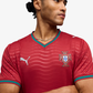 PUMA | PORTUGAL HOME SOCCER JERSEY { CLUB RED/GREEN LAGOON