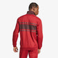 ADIDAS ORIGINALS | RETRO SPORTS CRICKET-INSPIRED TRACK TOP { RUST RED