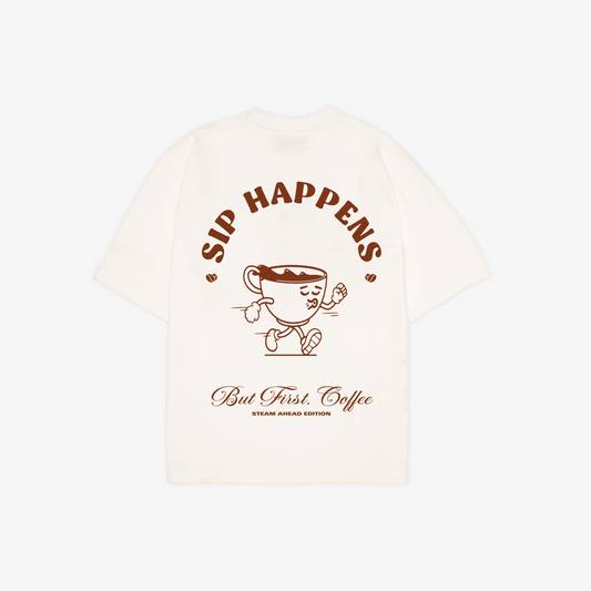 SUPERKICKS | COFFEE PLEASE TEE { OFF WHITE