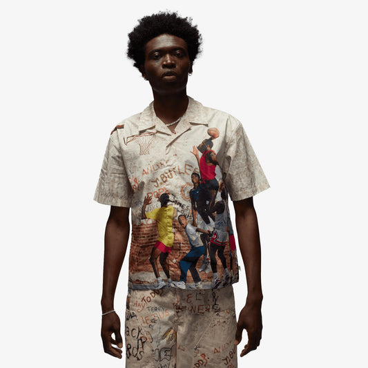 Jordan | AIR JORDAN CAMP SHIRT { OFF WHITE/MULTI