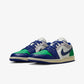 JORDAN | AIR JORDAN 1 LOW { SAIL/DEEP ROYAL BLUE-STADIUM GREEN