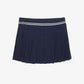 SPORTY & RICH | ABIGAIL PLEATED SKIRT { NAVY/OFF WHITE