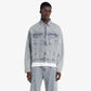 Represent | R4 MONOGRAM DENIM JACKET  { STONE WASH