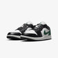 JORDAN | AIR JORDAN 1 LOW { BLACK/SUMMIT WHITE-GORGE GREEN