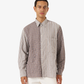 UNIVERSAL WORKS | MADISON CHECK/STRIPE STATION SHIRT { BROWN/BEIGE