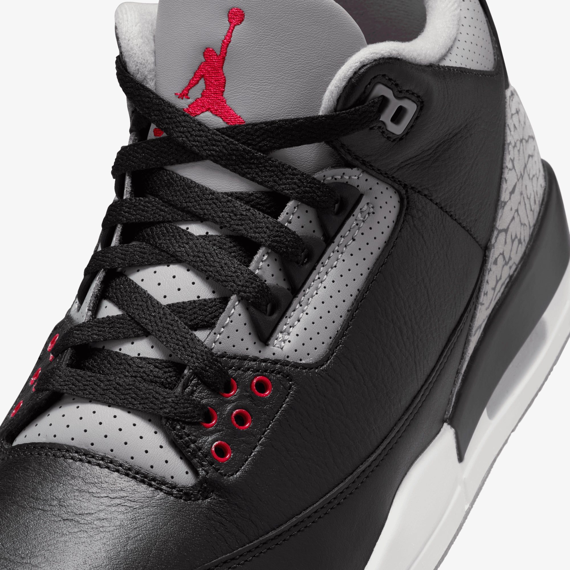 Nike Air Jordan 3 レッド/グレー/ブラック Nike Air Jordan 3 Black/Red/Grey