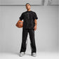 PUMA | HOOPS x LAFRANCE WRITTEN IN CHROME MARBLE TEE { BLACK FLAT MEDIUM GRAY