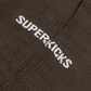 Superkicks | CREW SOCKS  { BROWN