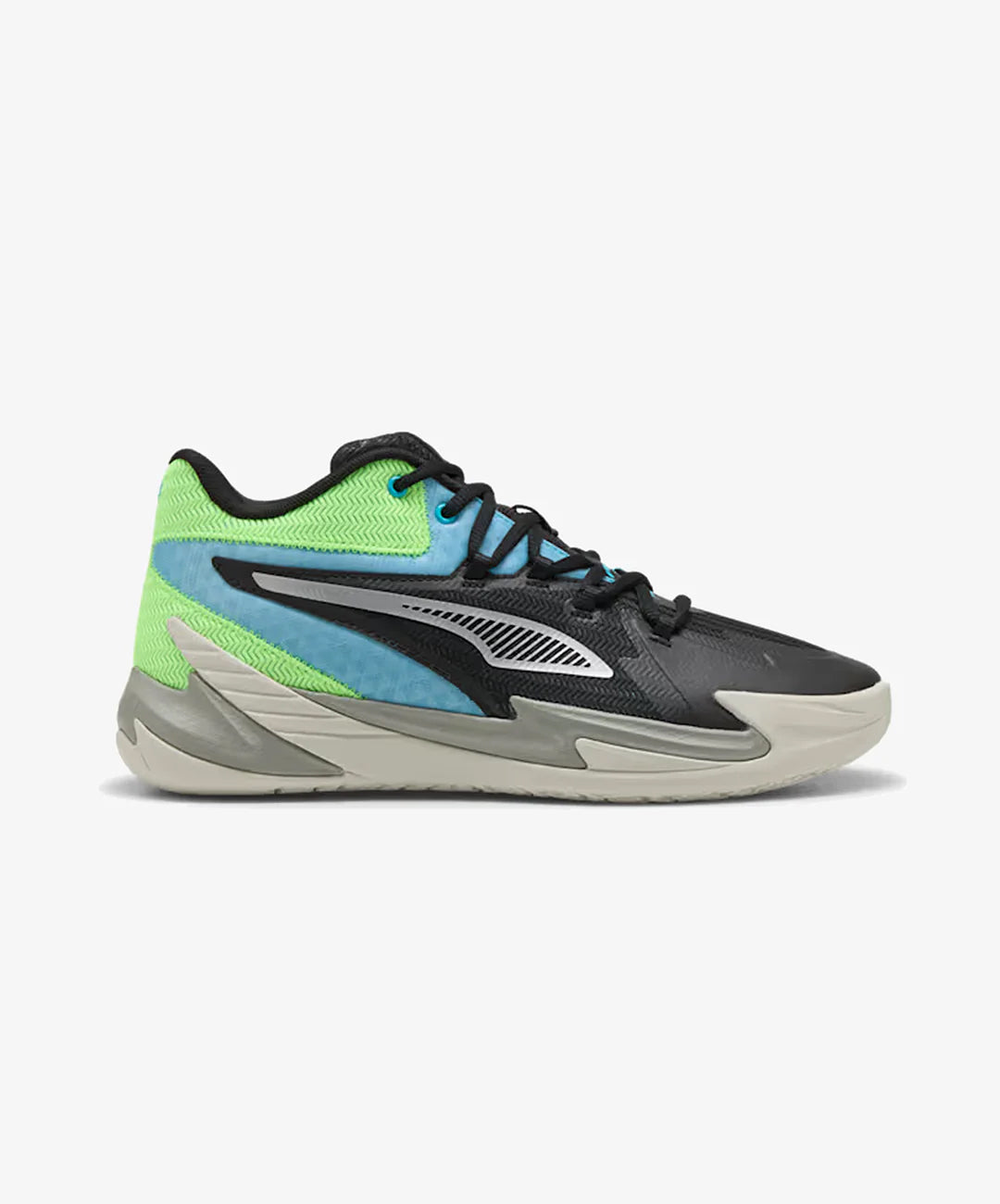 Puma | THE DAGGER BASKETBALL { PUMA BLACK/BRIGHT AQUA-GREEN GLARE