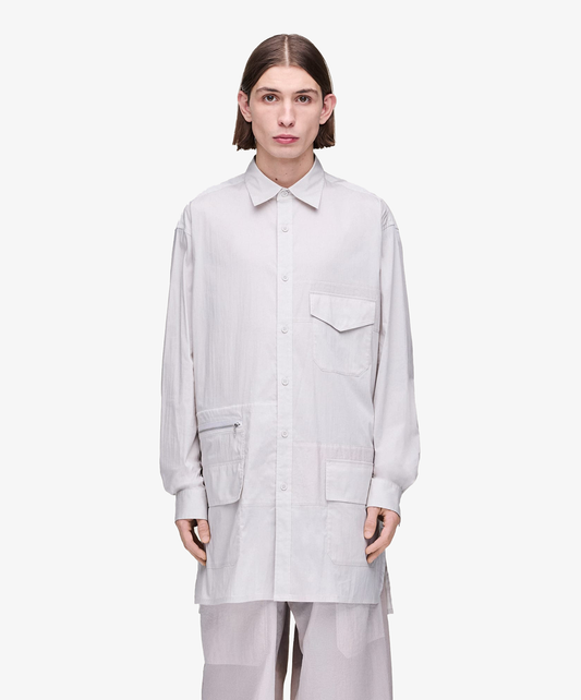 Y-3 | UT LONG SLEEVE SHIRT { WHITE