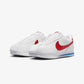 NIKE  | CORTEZ LEATHER { WHITE/VARSITY RED-VARSITY BLUE