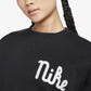 Nike | CREW-NECK FLEECE SWEATSHIRT  { BLACK/SAIL/FIELD PURPLE