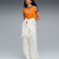 PUMA | x FENTY T7 SLIM FIT T-SHIRT { RICKIE ORANGE