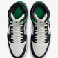JORDAN | AIR JORDAN 1 MID SE { SUMMIT WHITE/BLACK-LUCKY GREEN