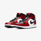 JORDAN | AIR JORDAN 1 MID { BLACK/GYM RED
