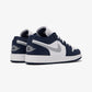 JORDAN | AIR JORDAN LOW 1 LOW (GS) { WHITE/WOLF GREY-MIDNIGHT NAVY